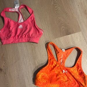 adidas Pink and Orange Sports Bras